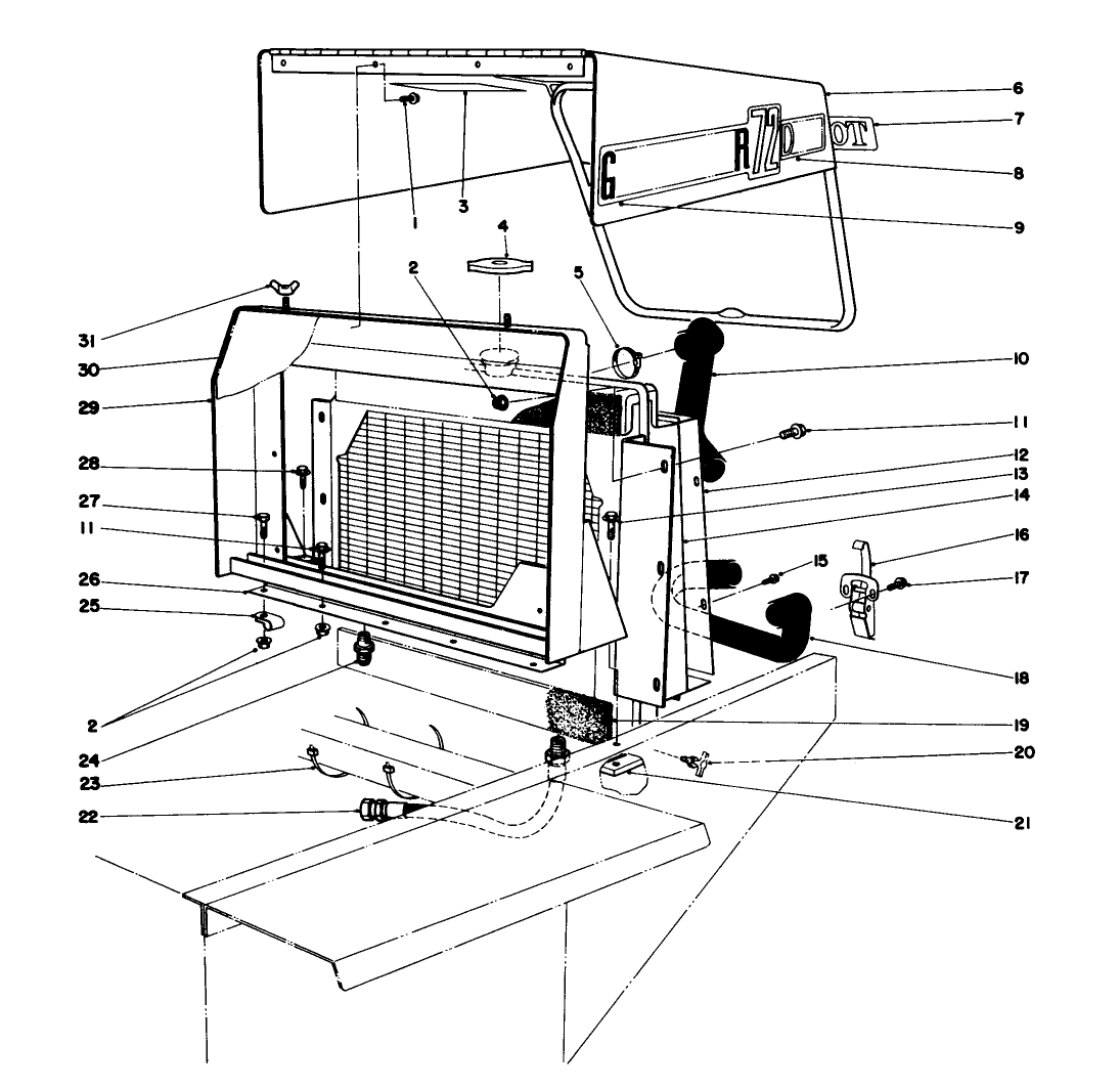 Radiator & Hood Assembly