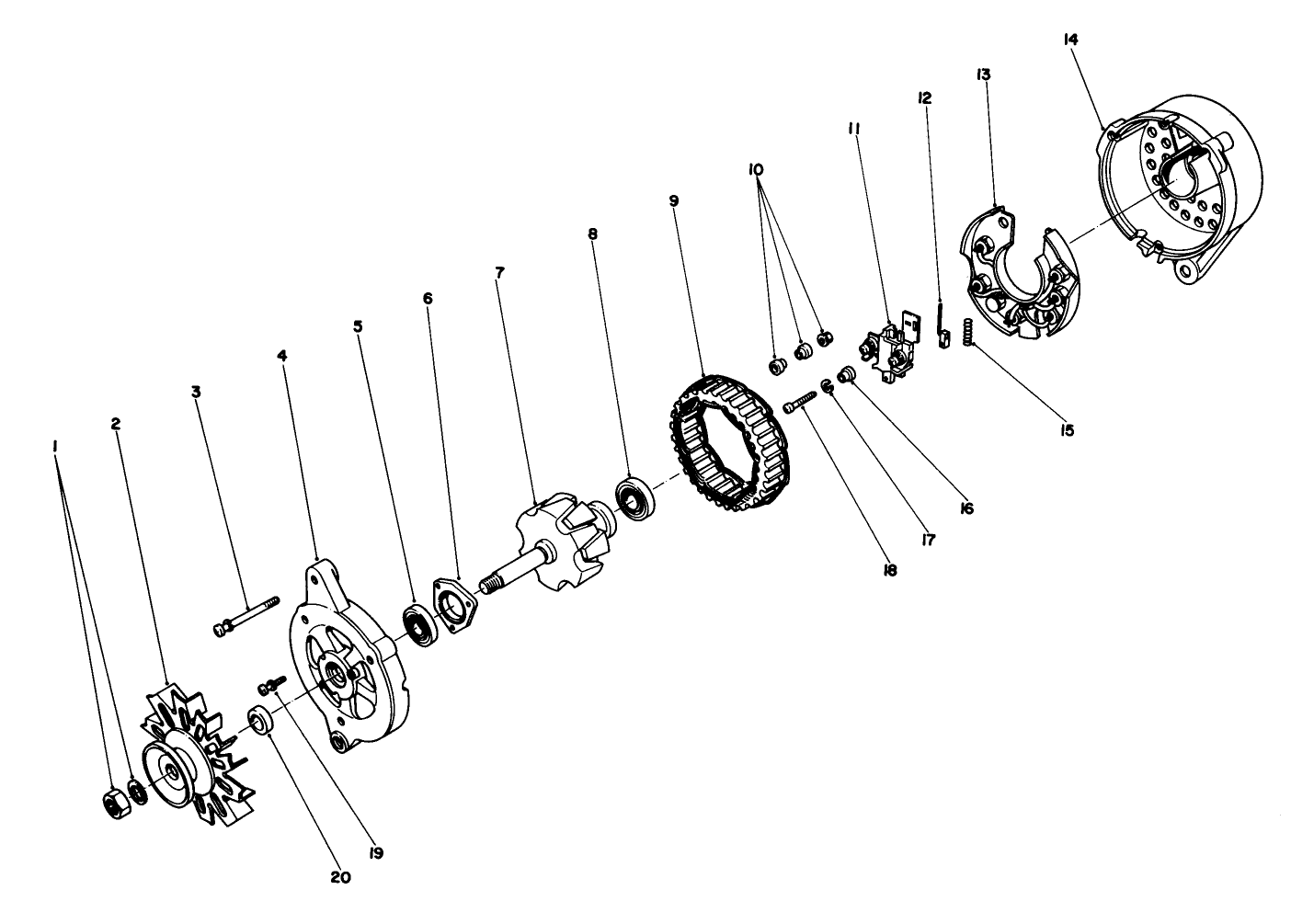 Alternator Assembly No.43-0390