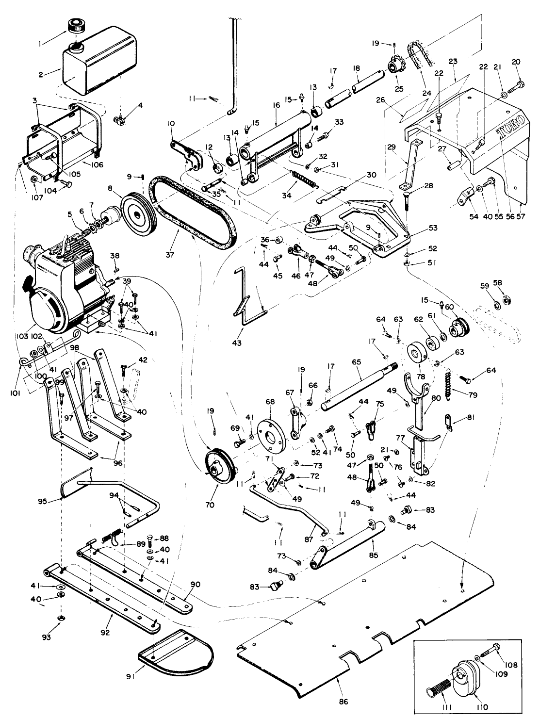 Engine And Counter Shaft Assembly