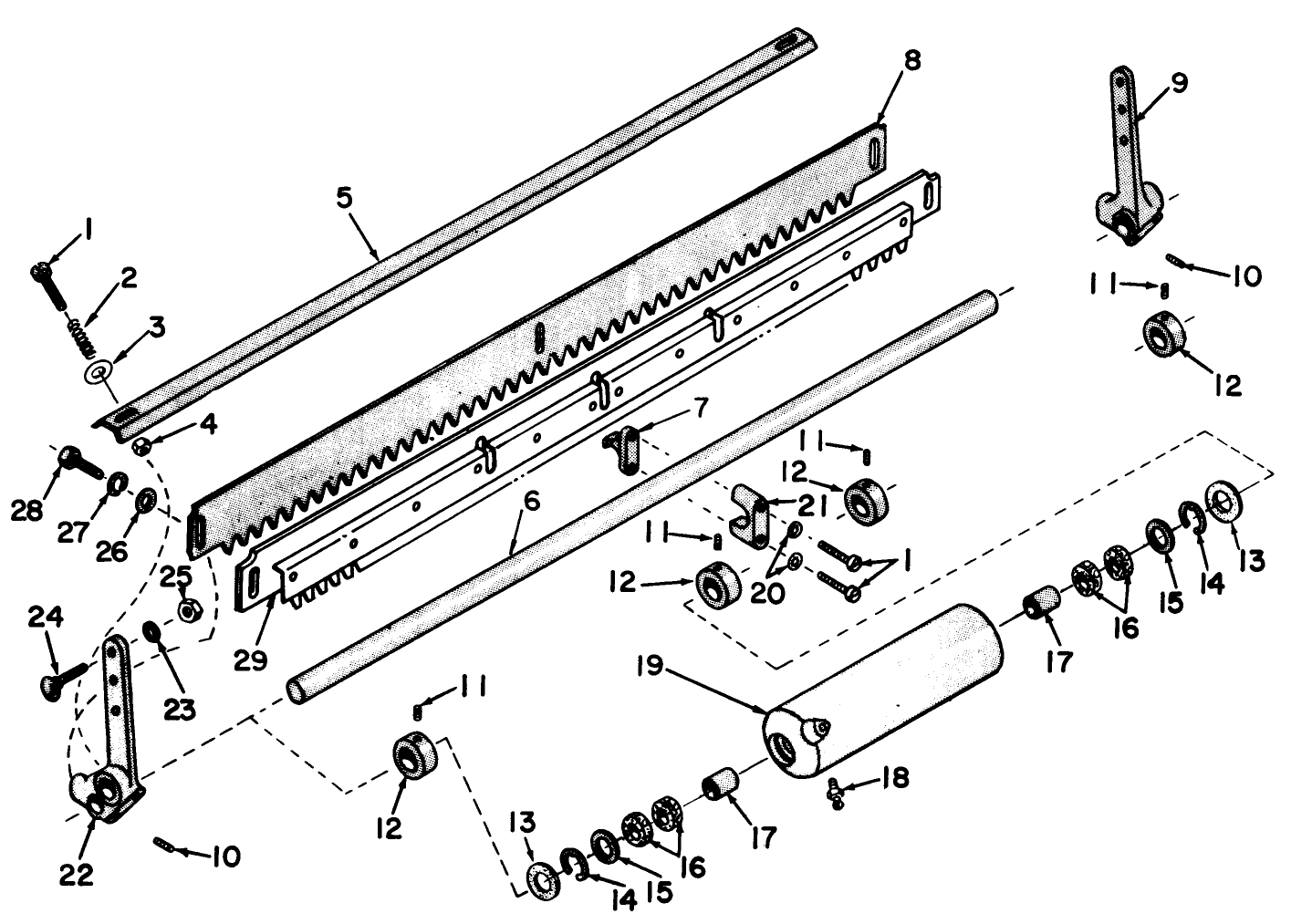 2 Section Roller Assembly