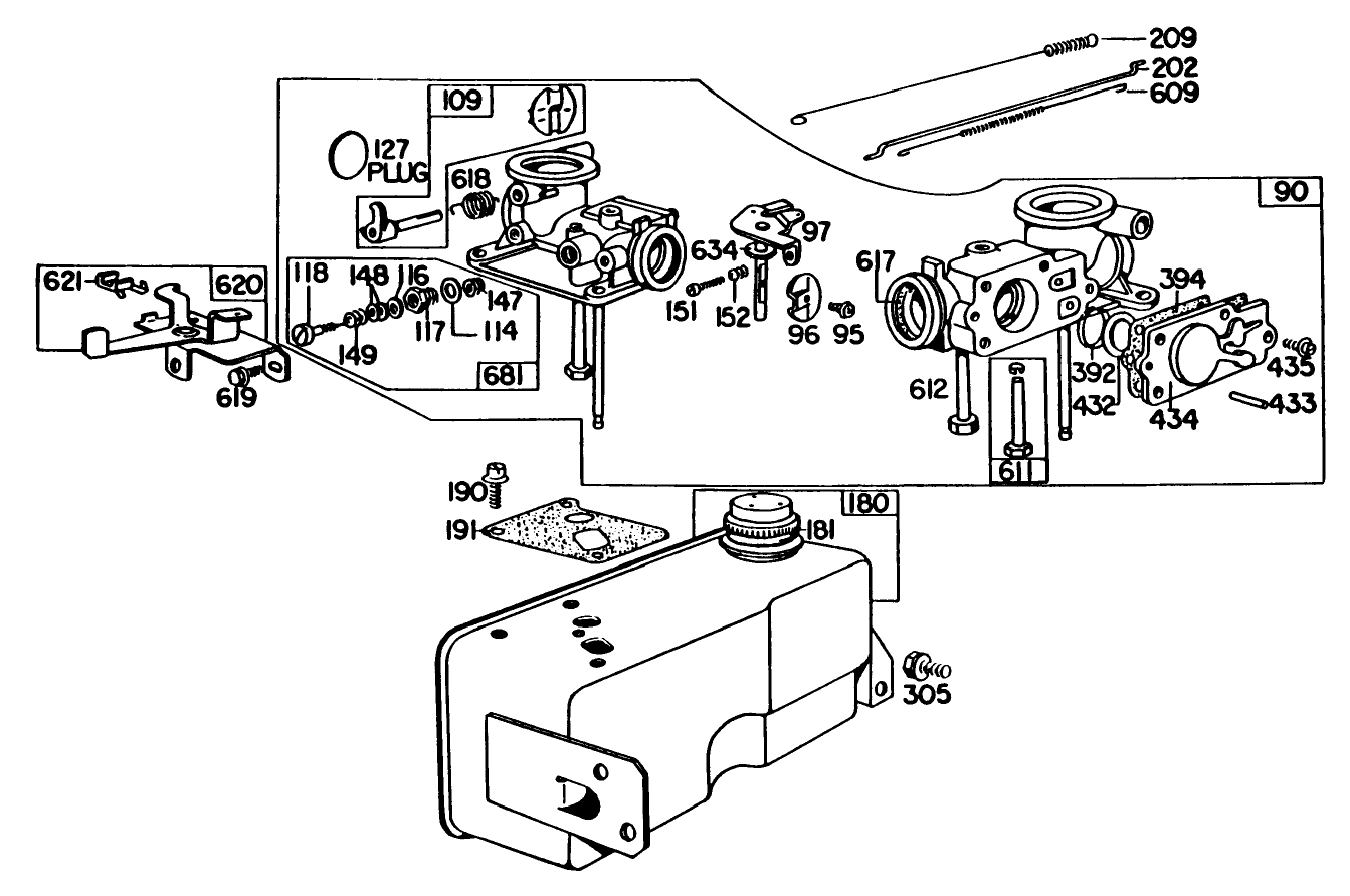 Engine Briggs & Stratton Model 130902-1162-01