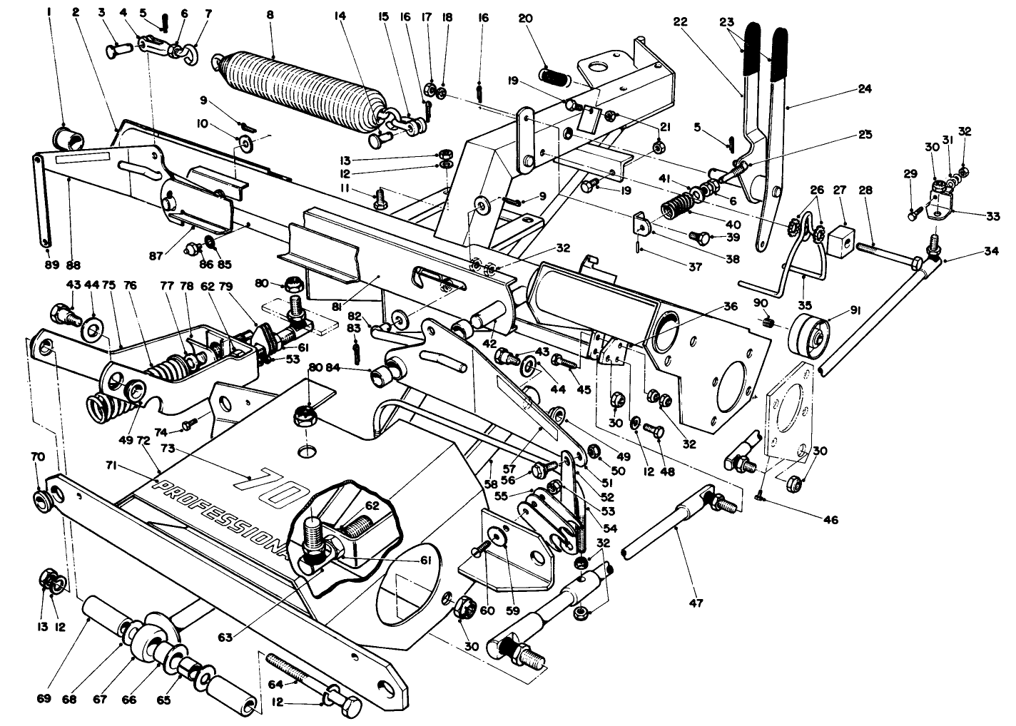 Main Frame & Counterbalance Assembly