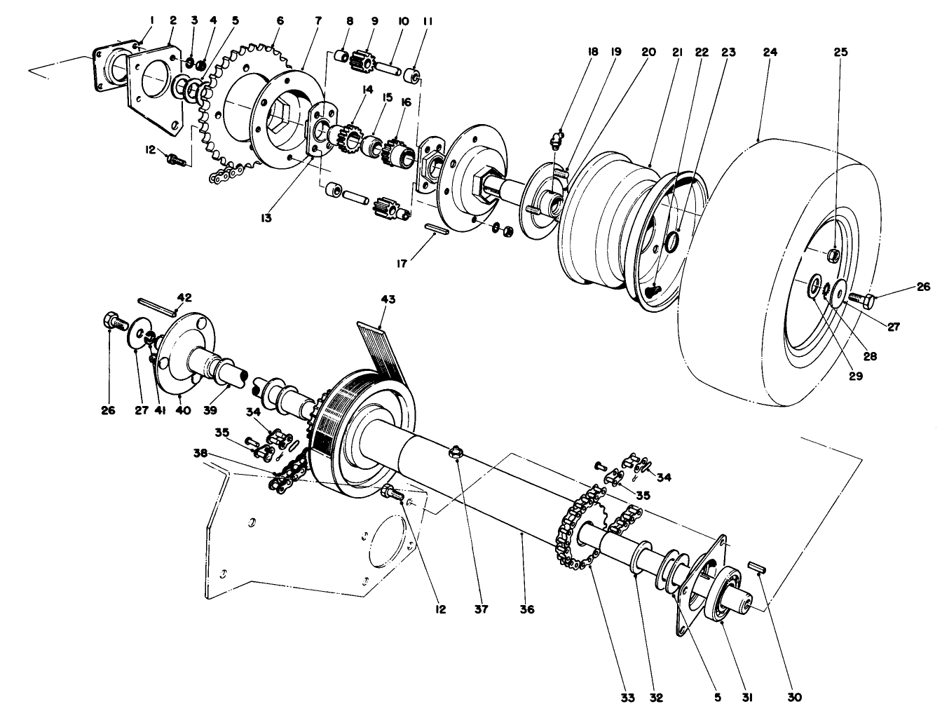 Axle & Drive Shaft Assembly