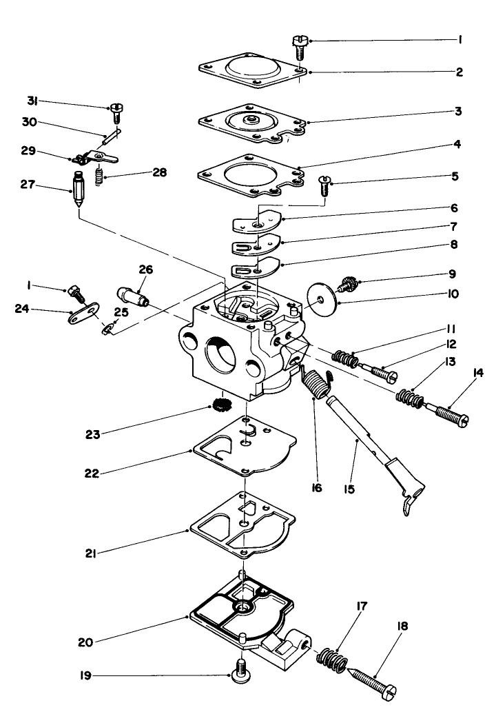 Carburetor Assembly No. 45-2870