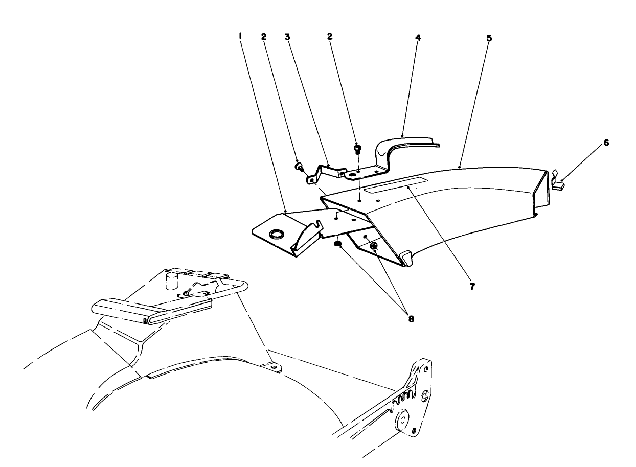 Side Discharge Chute Model No. 59108 (optional)