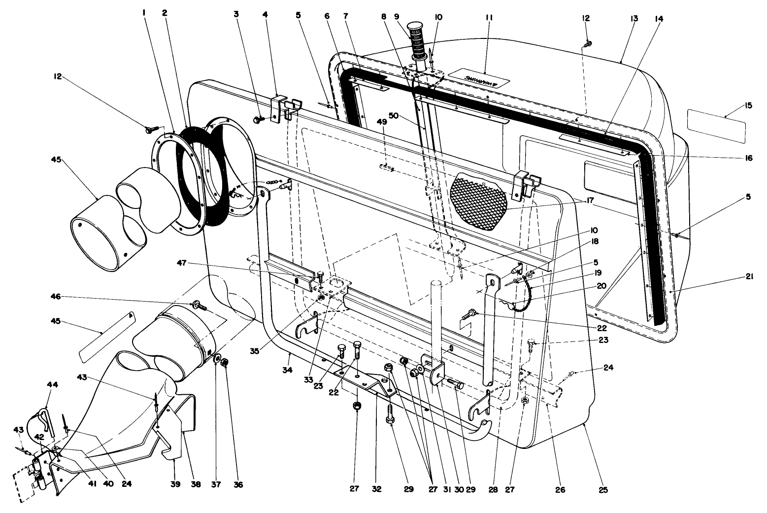 Easy-Empty Grass Catcher Model 59111 (optional)