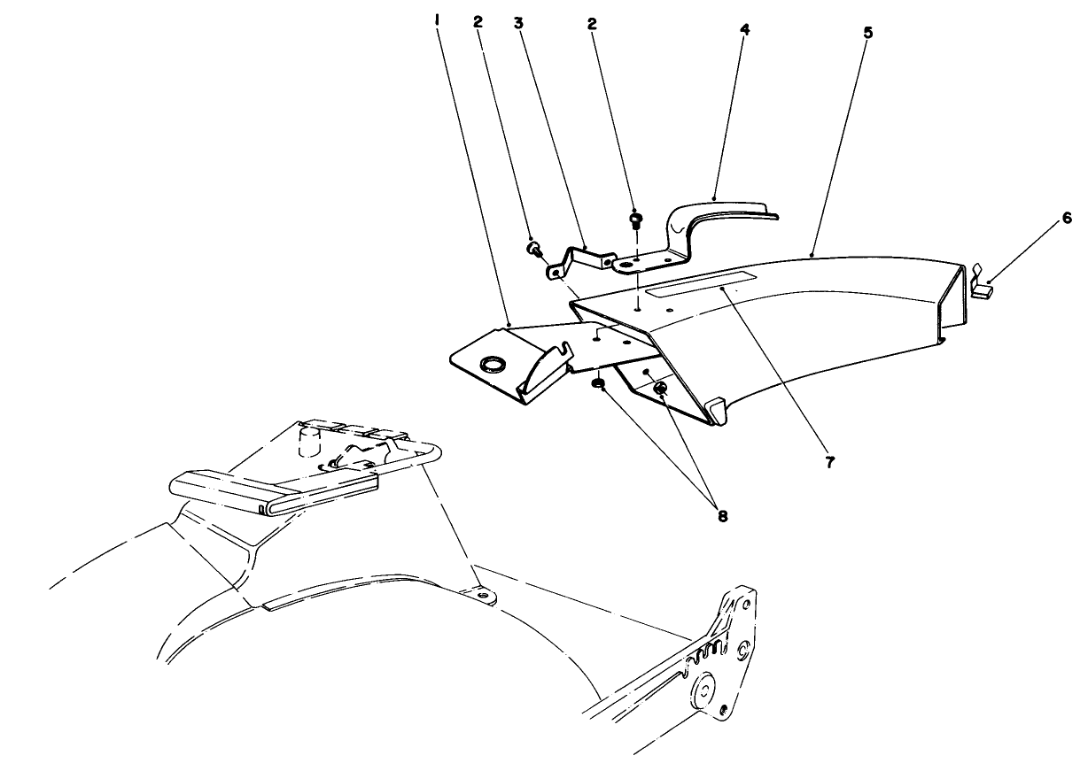 Side Discharge Chute Model No. 59108 (optional)