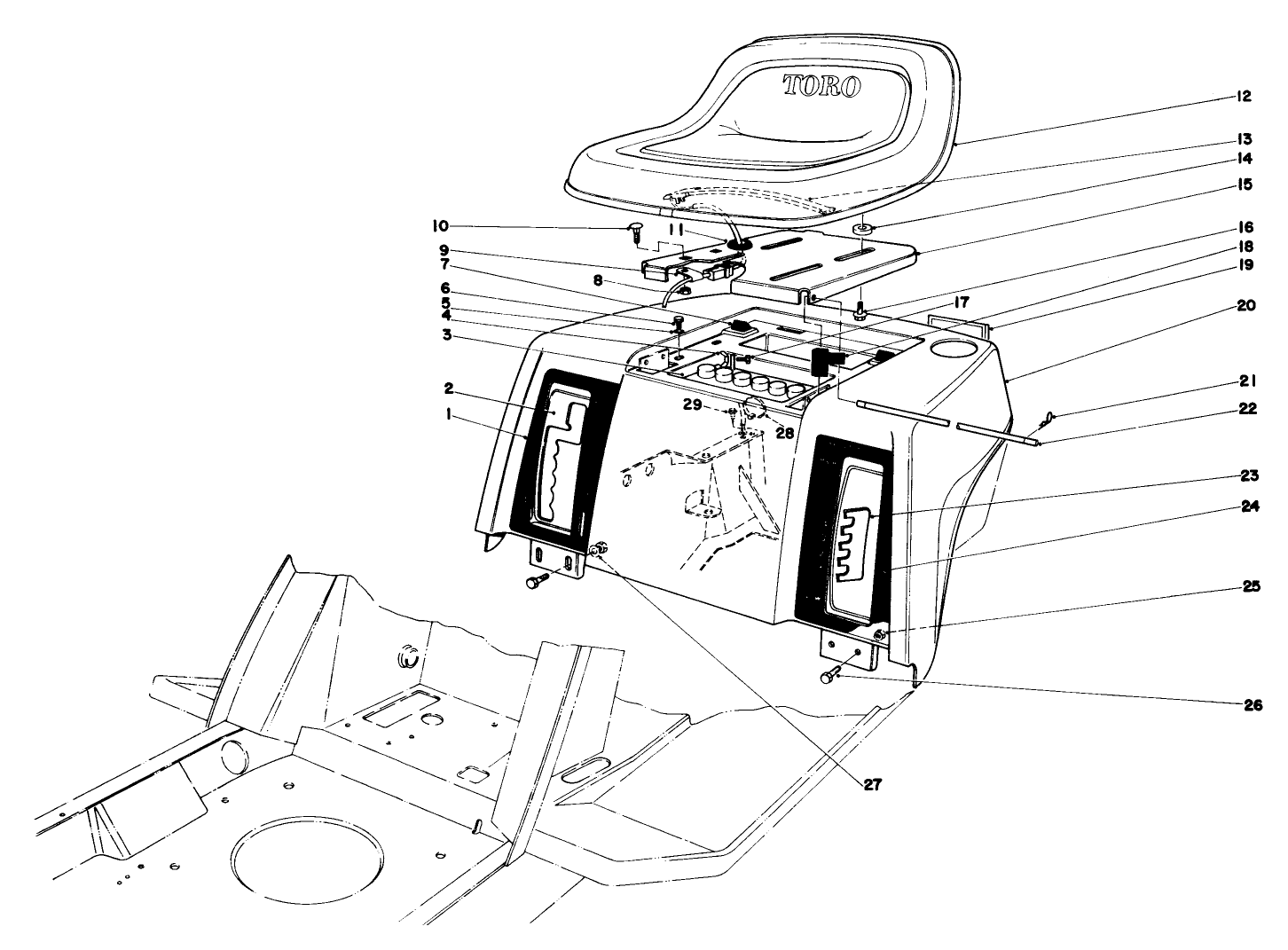 Rear Body & Seat Assembly