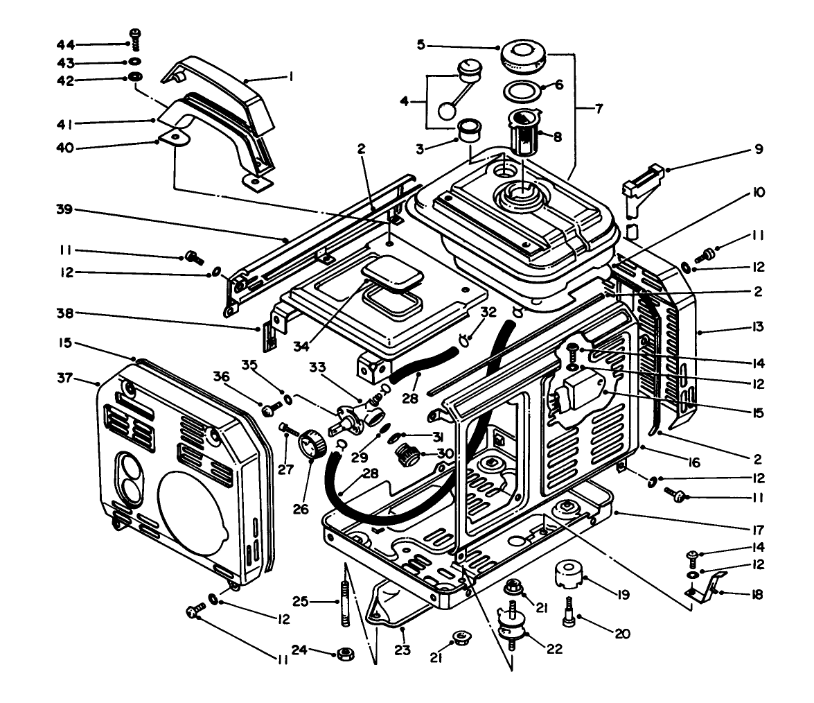 Fuel Tank & Cover Assembly