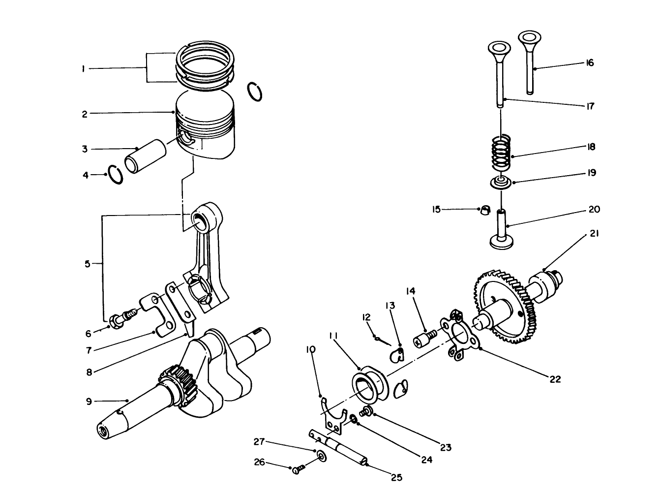 Crankshaft & Camshaft Assembly