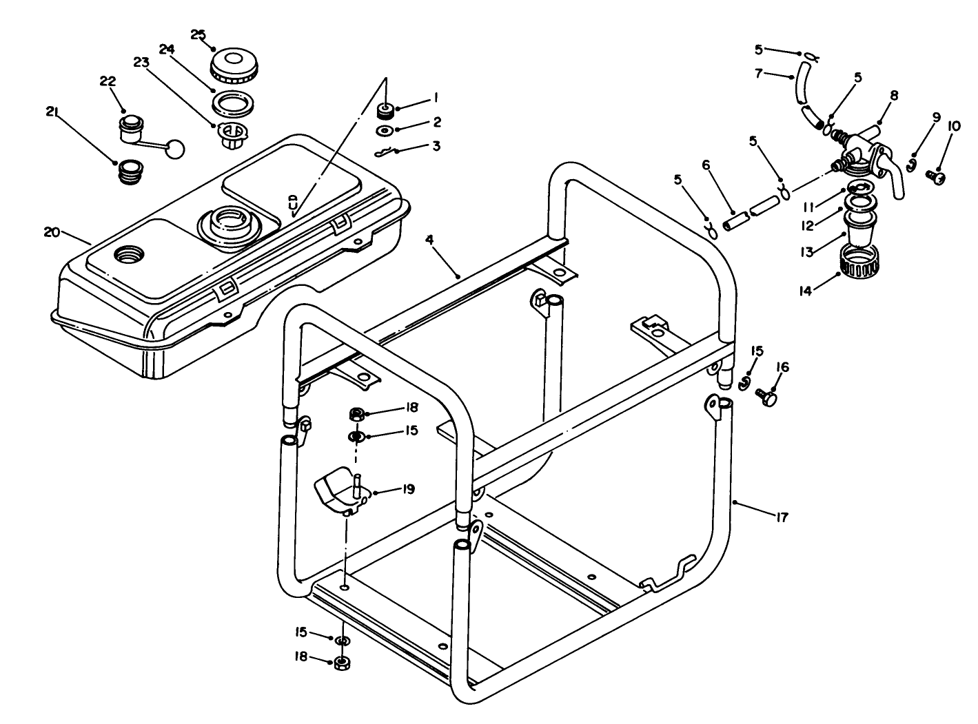 Fuel Tank & Frame Assembly