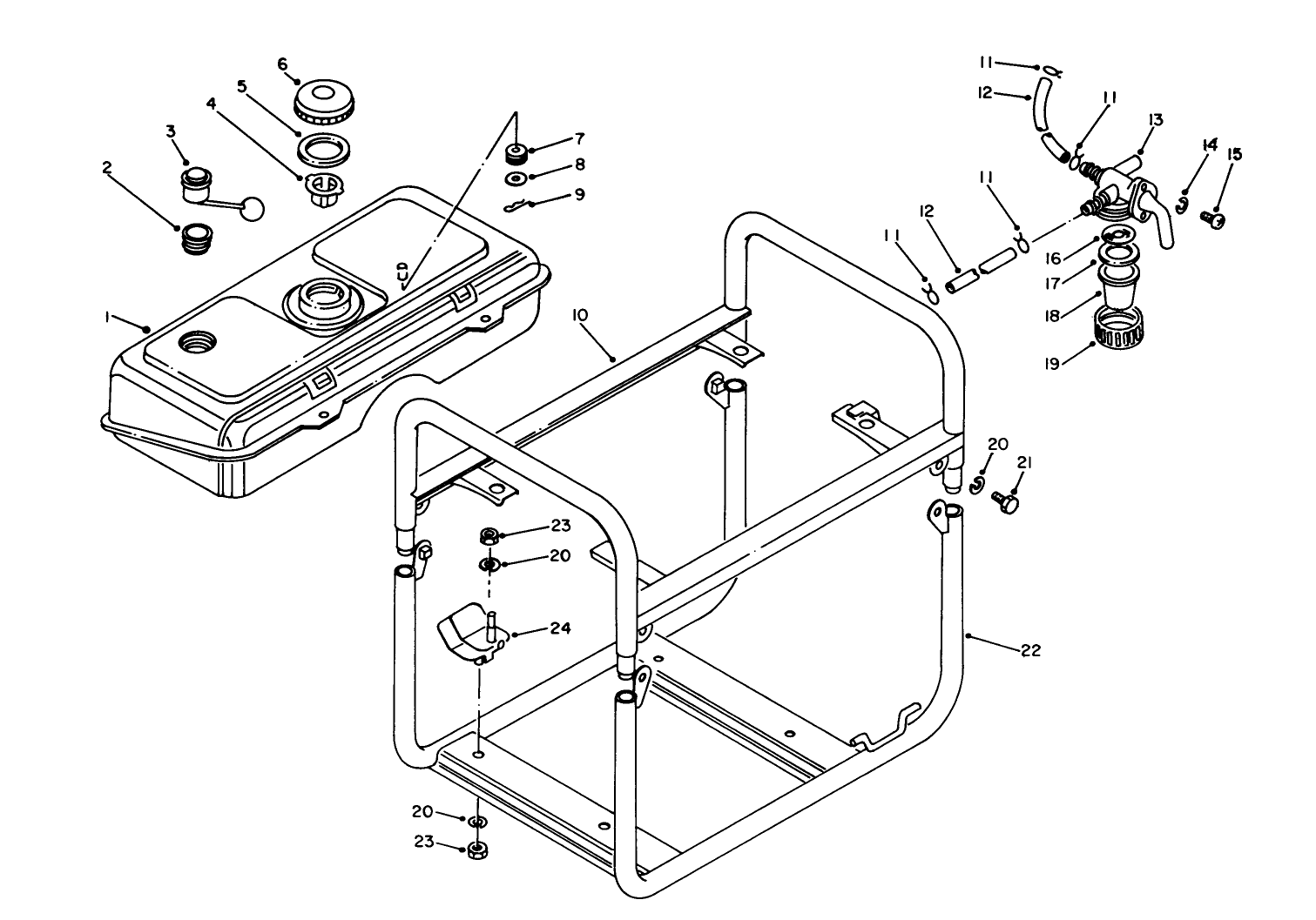 Fuel Tank & Frame Assembly