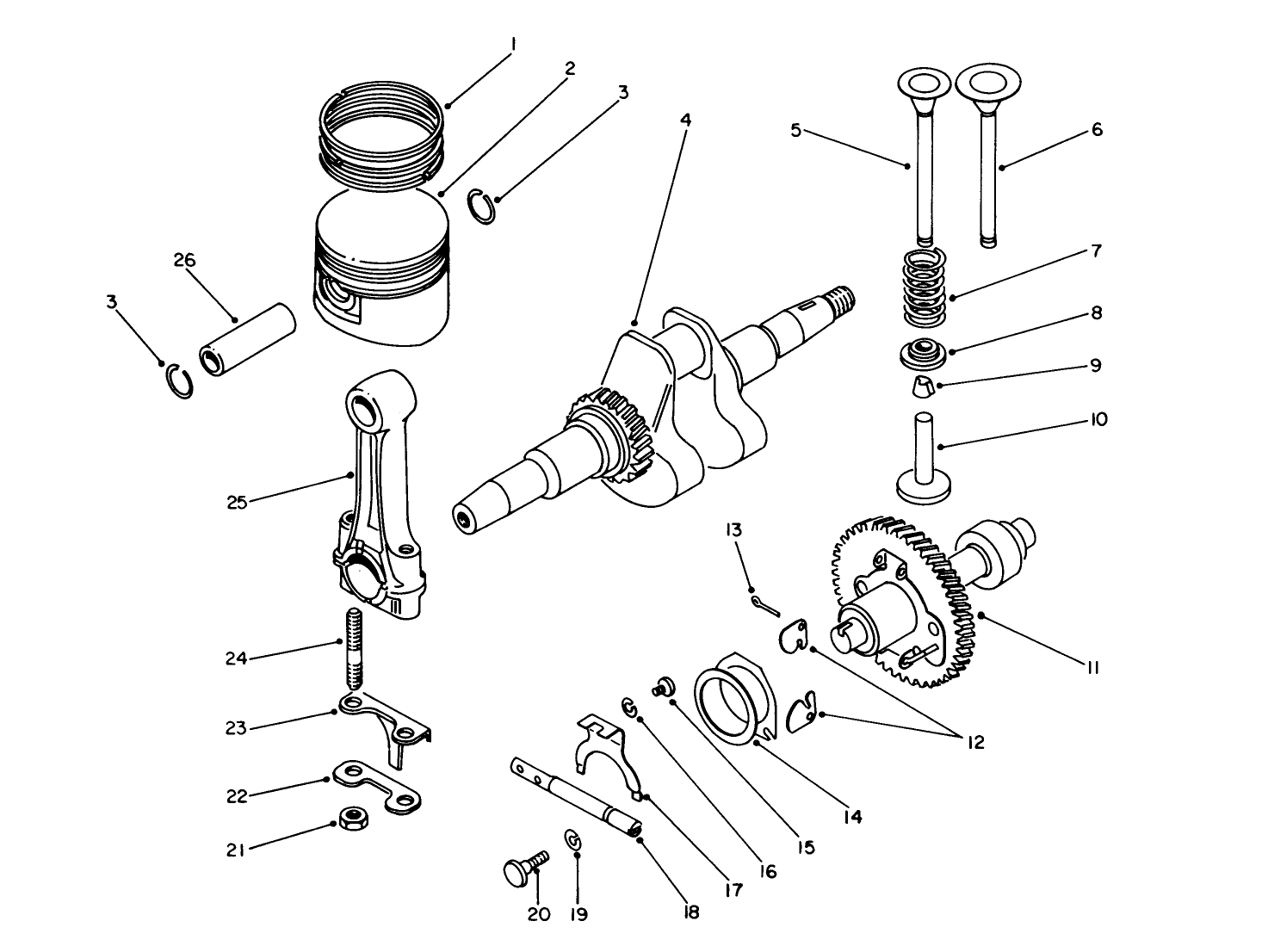 Crankshaft & Camshaft Assembly