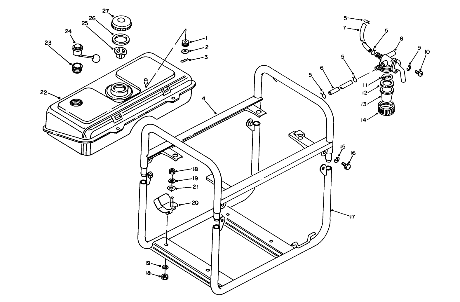 Fuel Tank & Frame Assembly