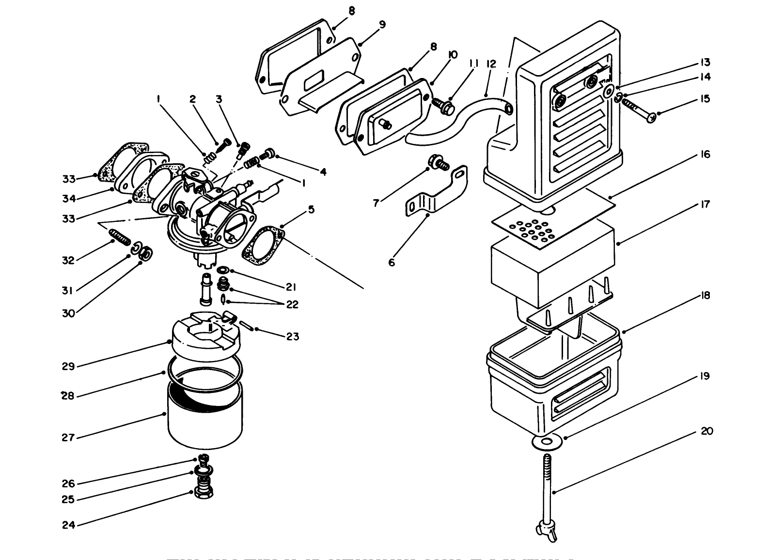 Air Cleaner & Carburetor Assembly