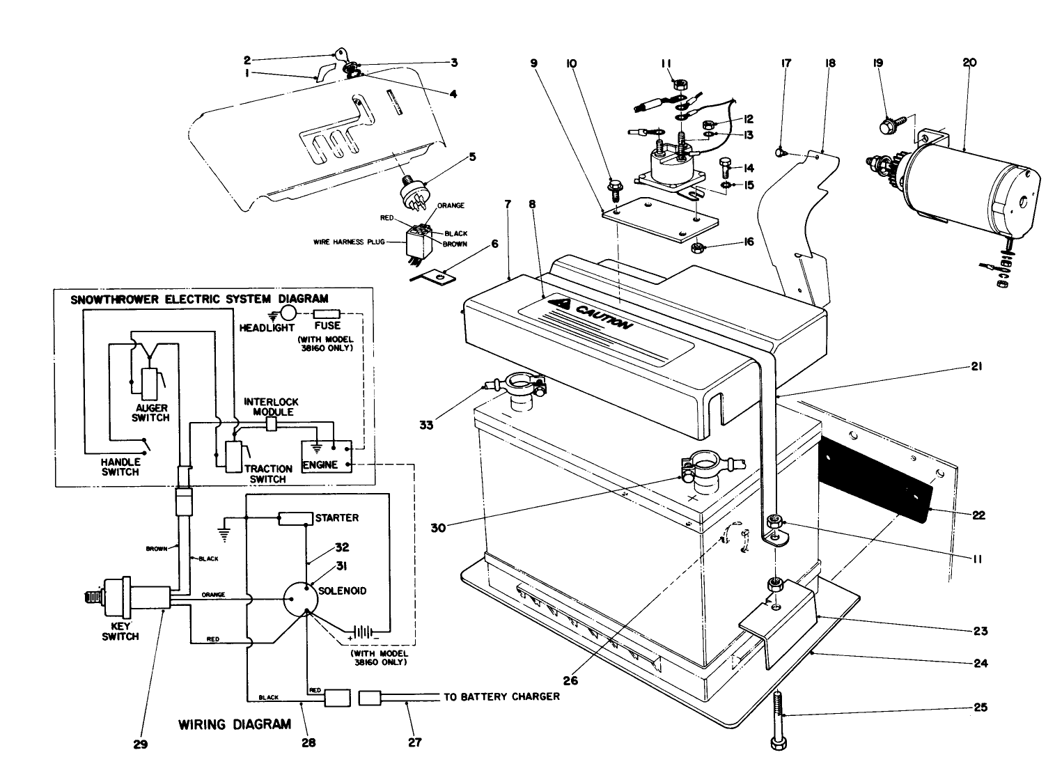 12 Volt Starting Motor Kit 42-3370 (optional)