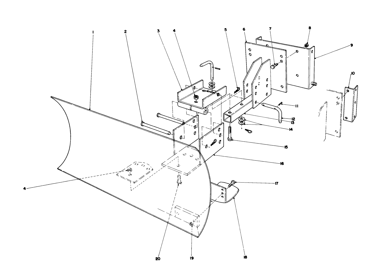 Grader Blade Assembly (model No. 59099)(optional)