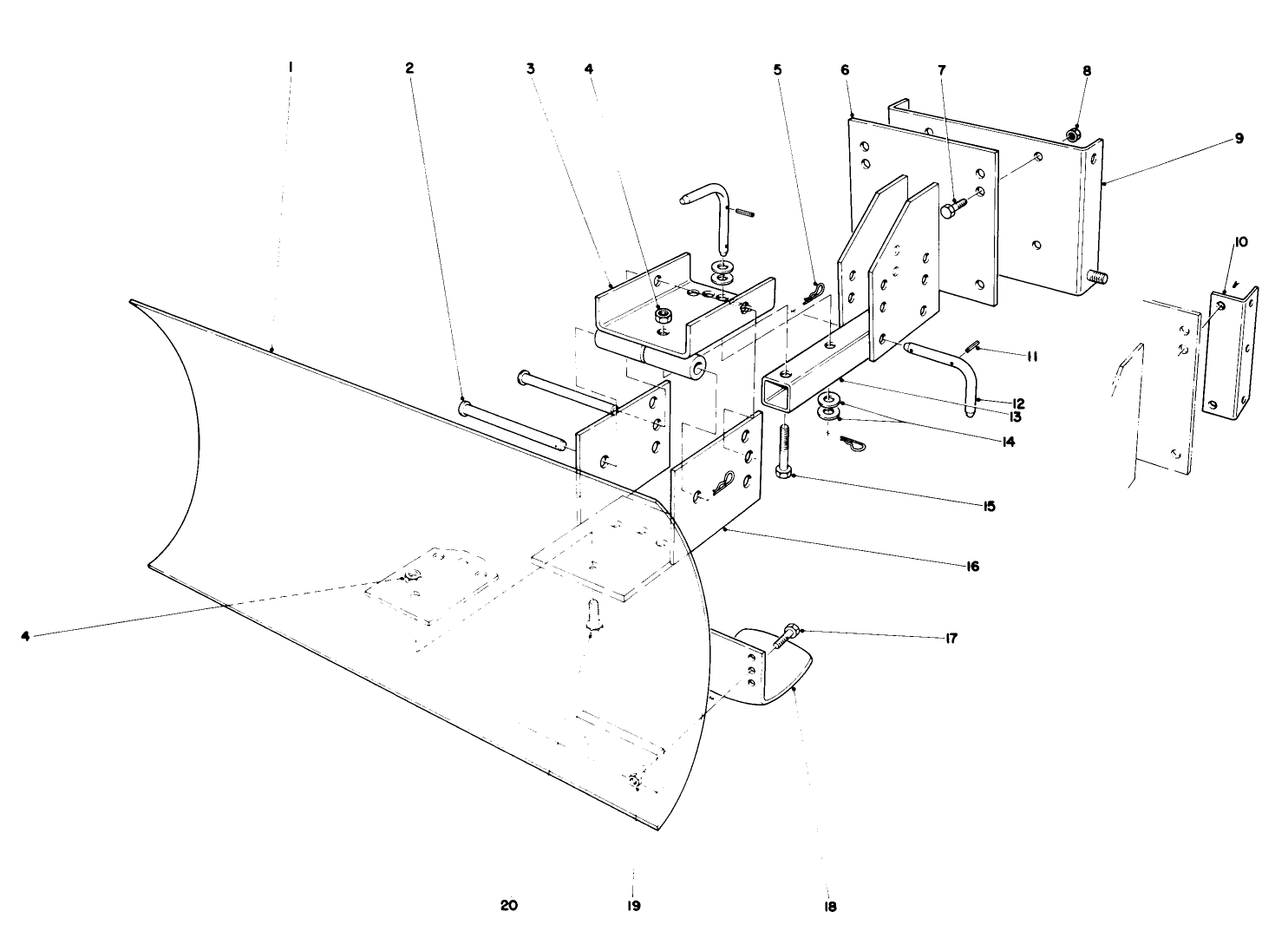 Grader Blade Assembly (model No. 59099)(optional)