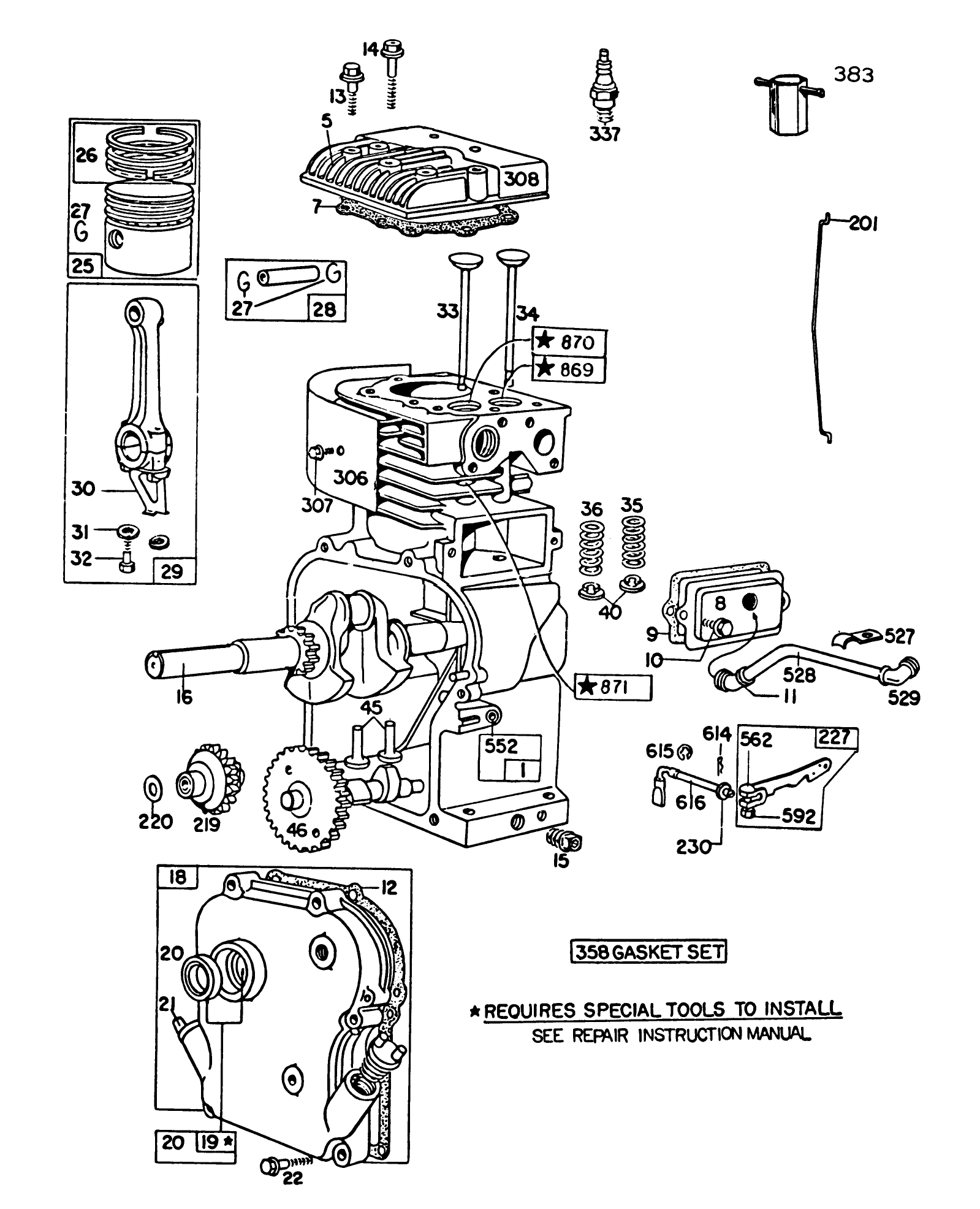 Engine Briggs & Stratton Model 130292-1671-02