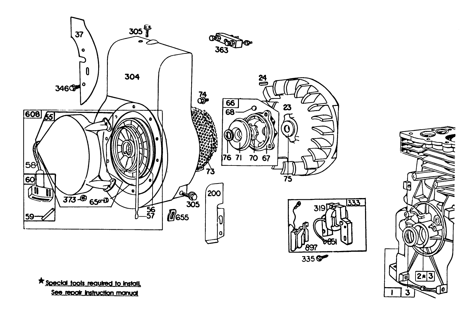 Engine Briggs & Stratton Model 130292-1671-02 (continued)