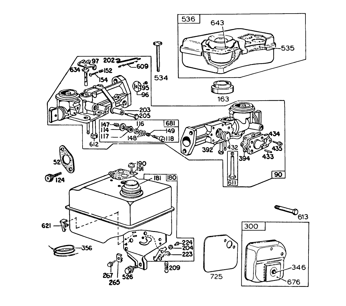 Engine Briggs & Stratton Model 130292-1671-02 (continued)