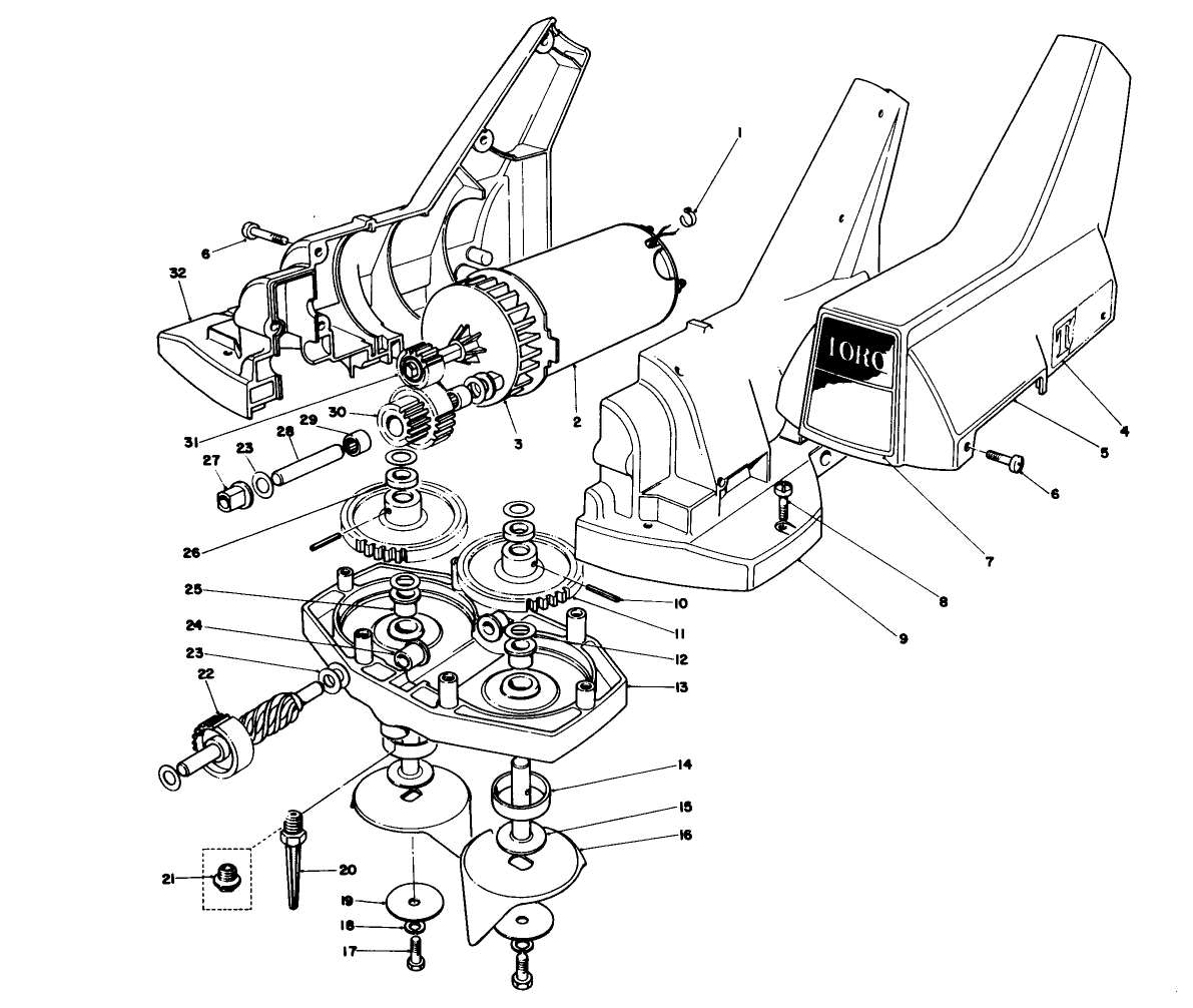 Motor And Gear Housing Assembly