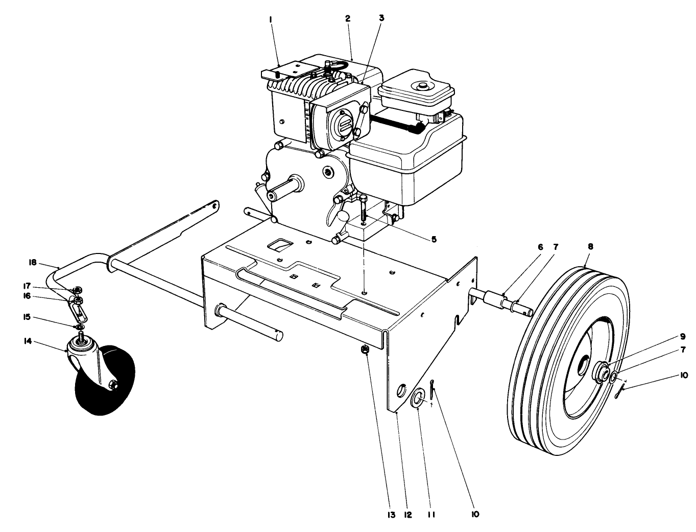 Engine And Base Assembly (model 62912)