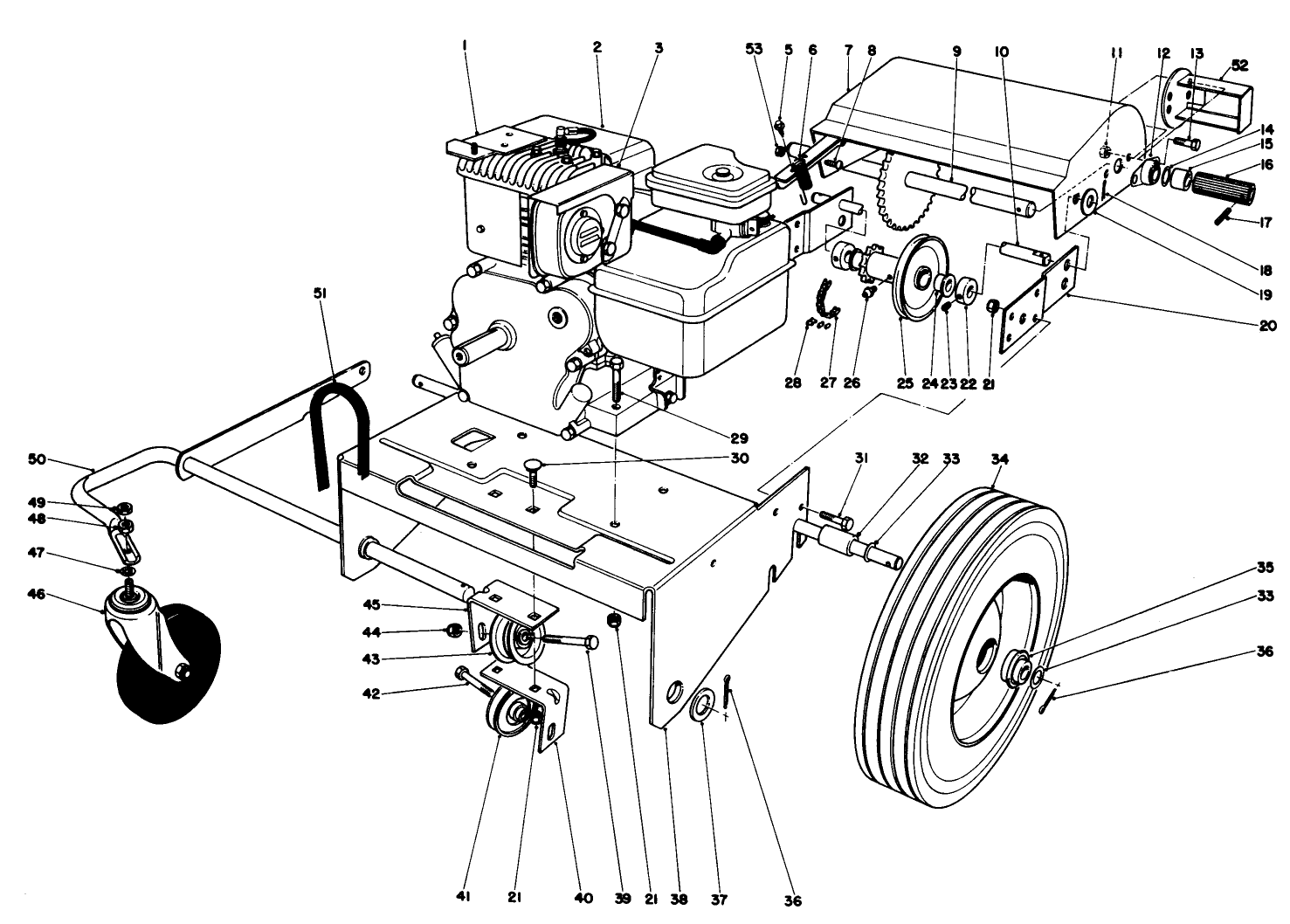 Engine And Base Assembly (model 62923)