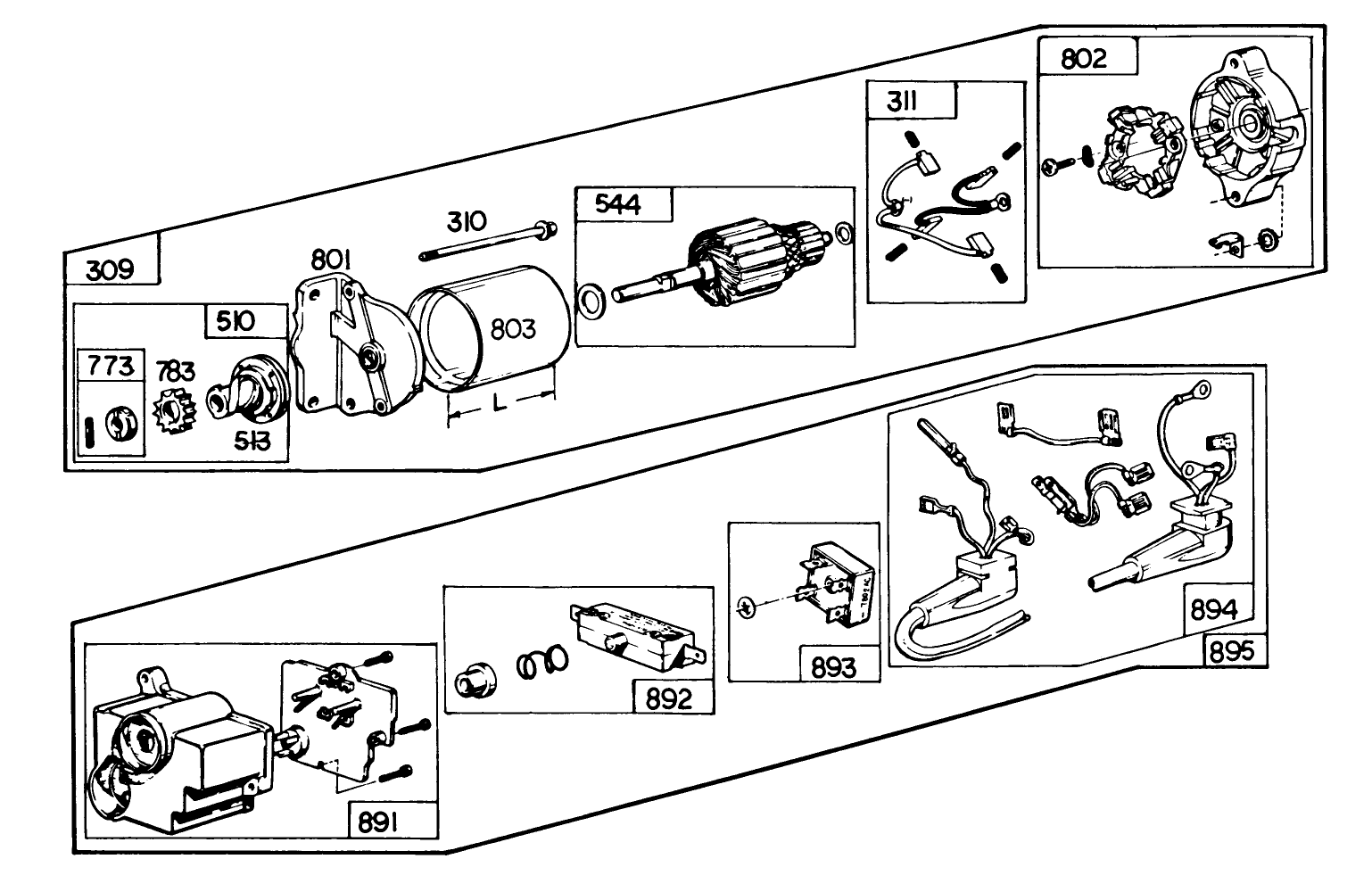 Starter Motor Kit Model No. 37-4630 (optional)