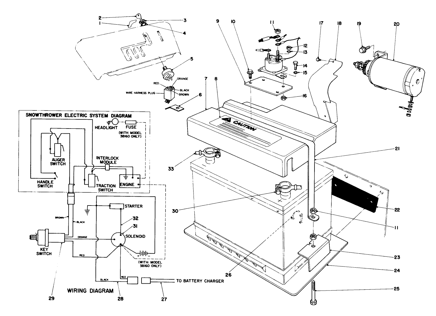 12 Volt Starting Motor Kit 42-3370 (optional)