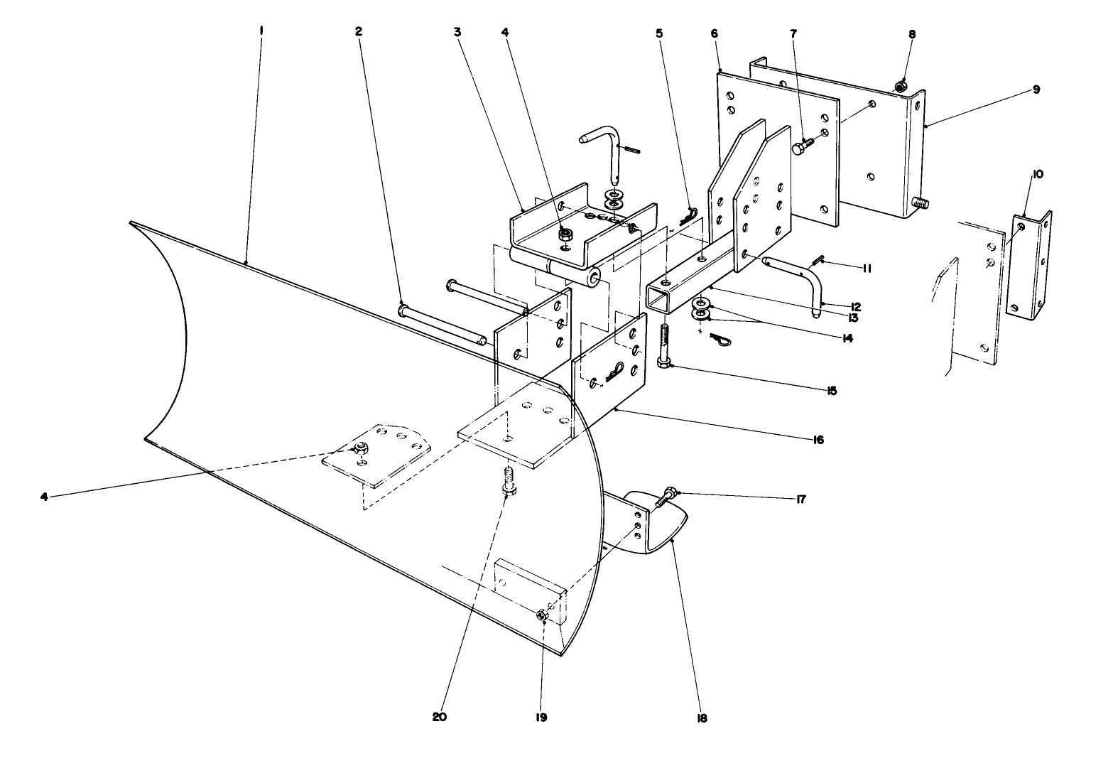 Grader Blade Assembly Model No. 59099 (optional)