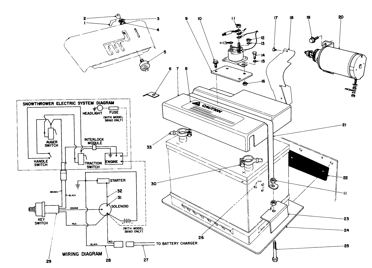 12 Volt Starting Motor Kit 42-3370 (optional)