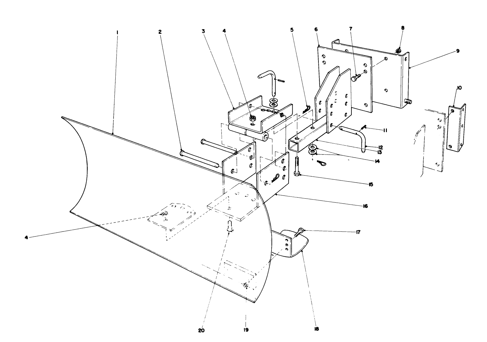 Grader Blade Assembly (model No. 59099)(optional)