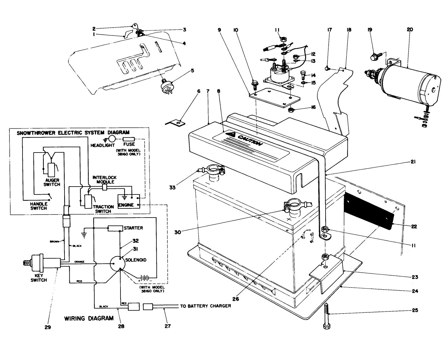 12 Volt Starting Motor Kit 42-3370 (optional)