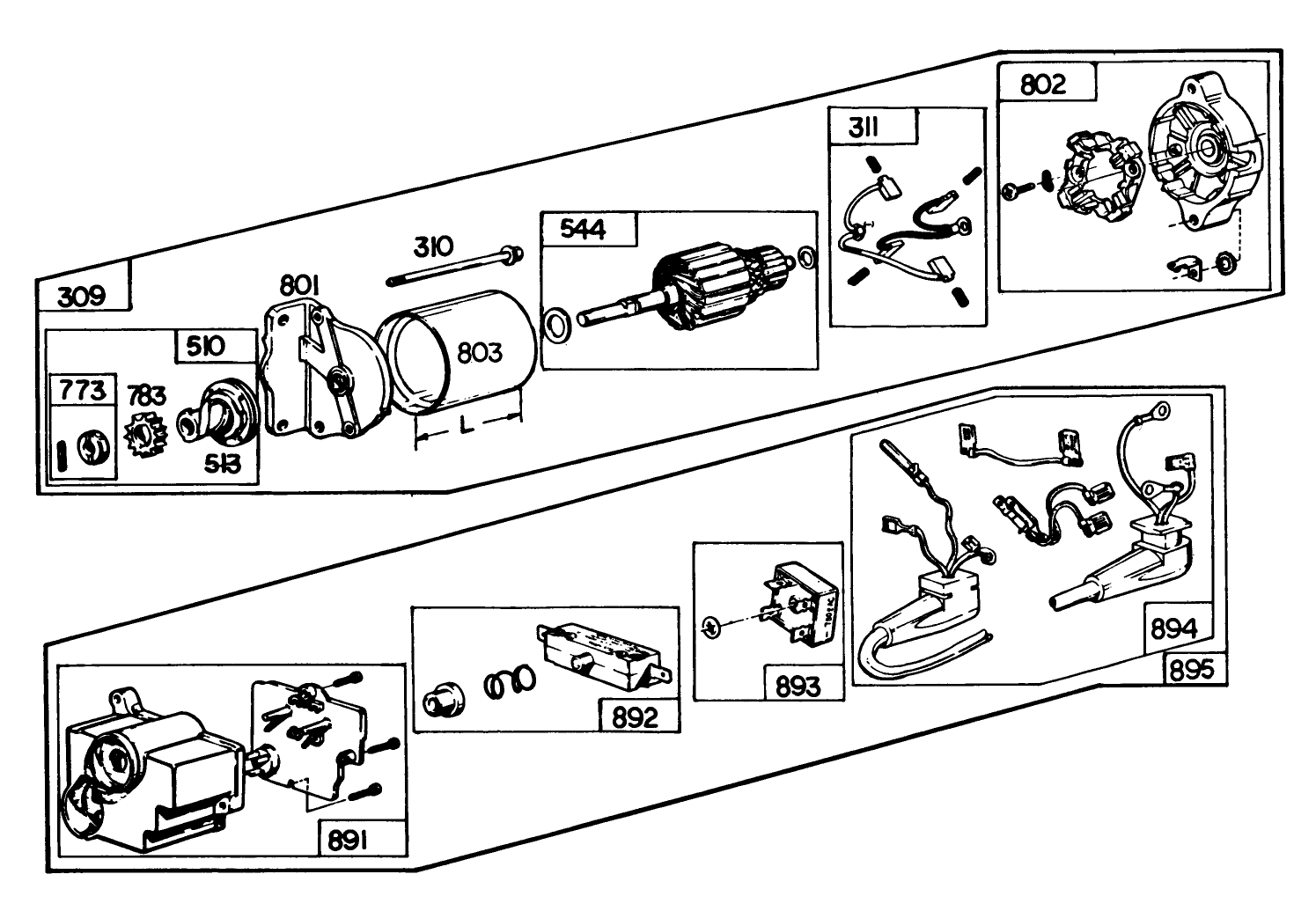 Starter Motor Kit Model No. 37-4630 (optional)