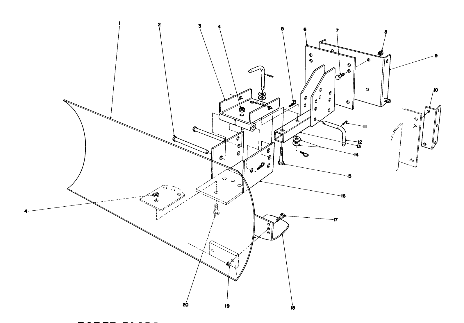 Grader Blade Assembly Model 59099 (optional)