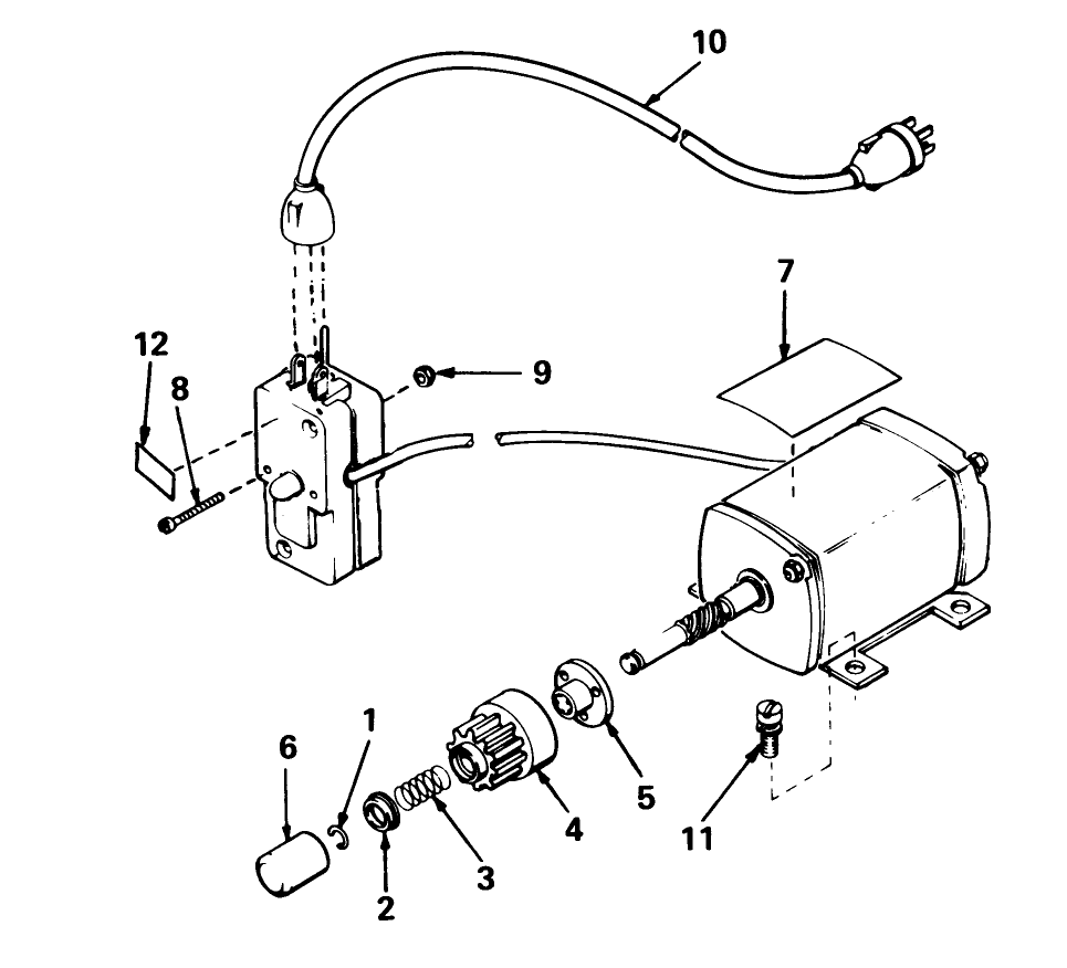 Starter Motor 110v Kit No. 37-4810 (canada Only)