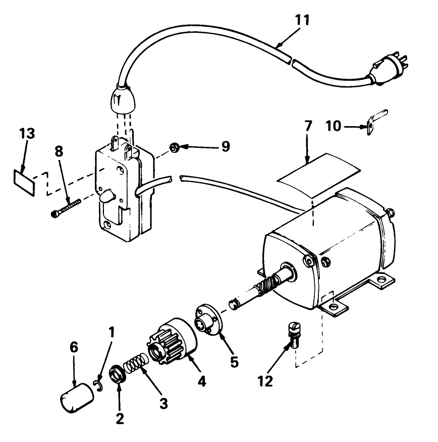 Starter Motor Kit-Model 38-7590 (optional)