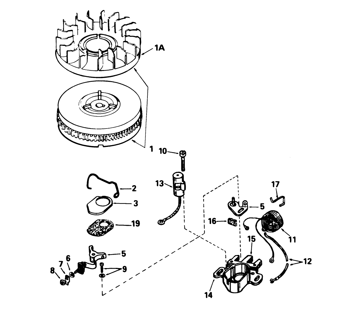 Magneto No. 611043 (7 H.p. Snowthrower Model No. 38050)