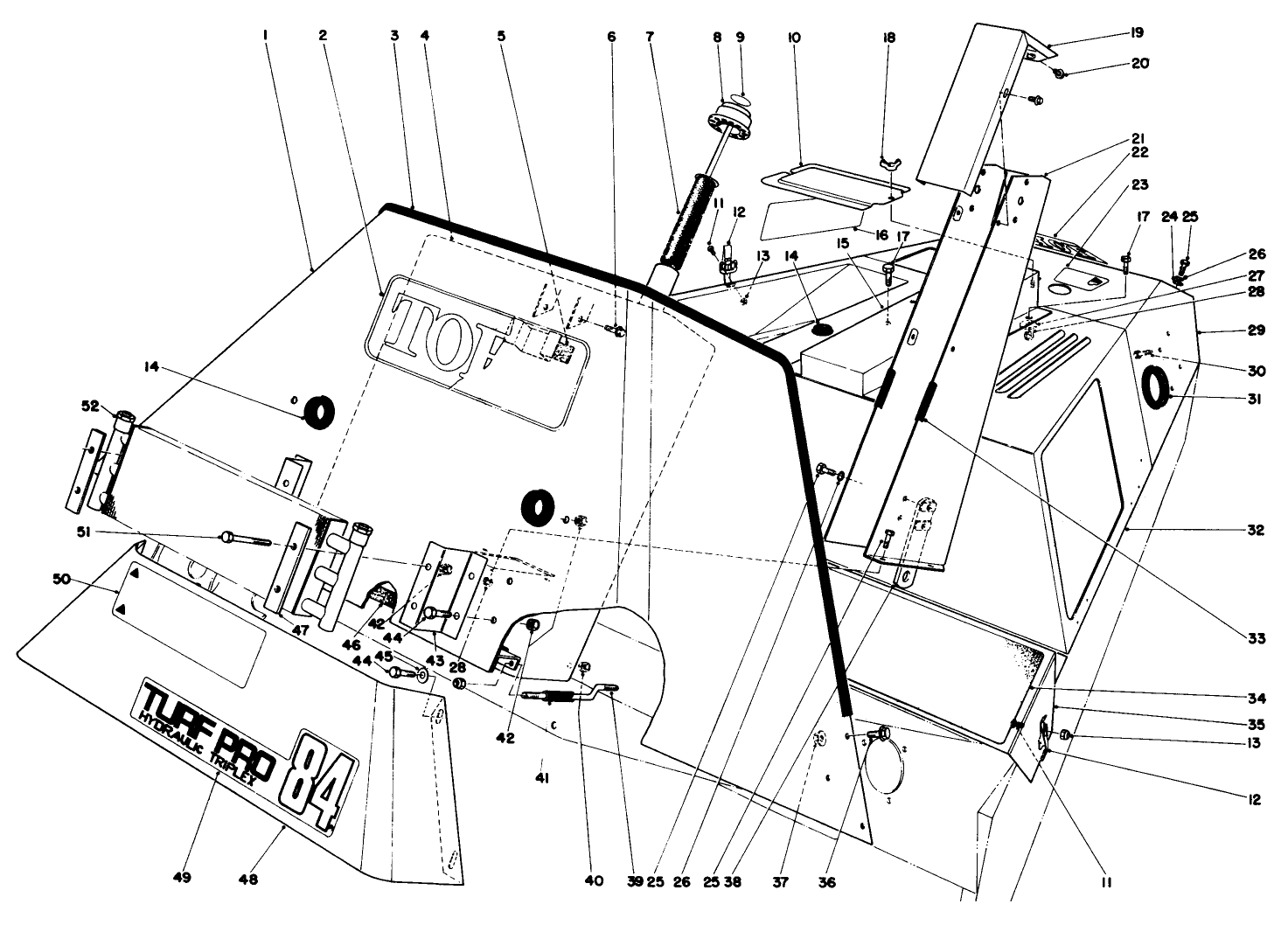Hydraulic Reservoir And Front Shroud