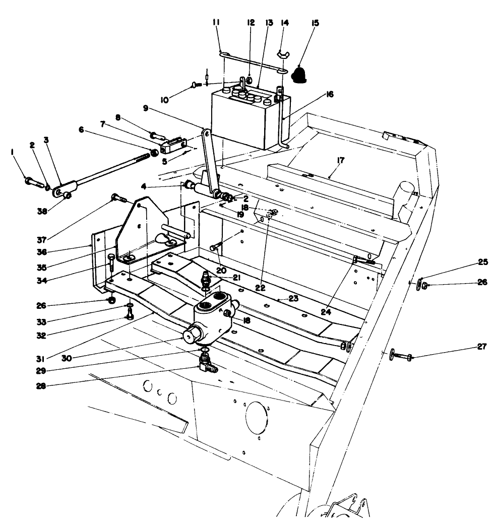 Motor Mounts And Battery Assembly