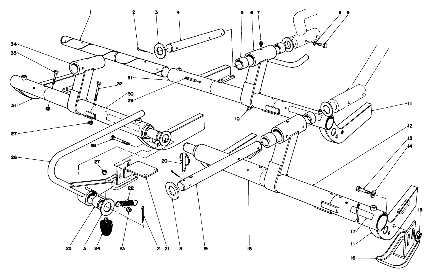 Carrier Frame Assembly (7 Blade)