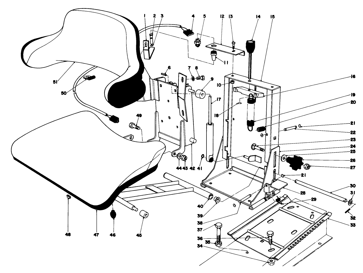 Suspension Seat Kit Model No. 03542 (optional)