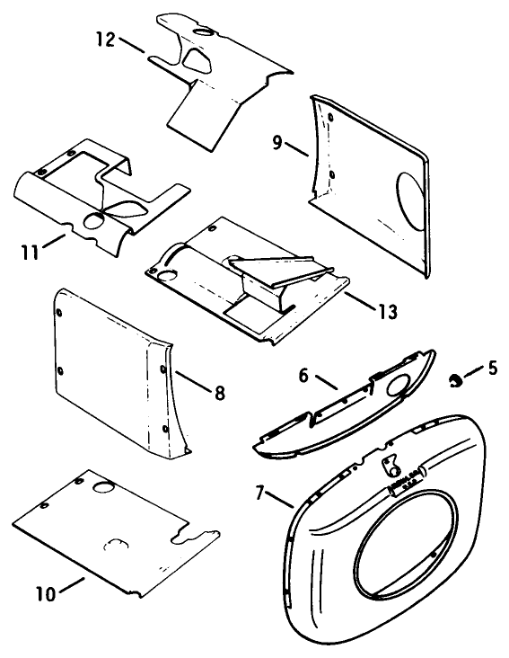 Engine Kohler Model No. K582qs Type No. Ps-36315 Baffles & Shroud-Group 2