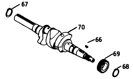 Engine Kohler Model No. K582qs Type No. Ps-36315 Crankshaft-Group 8