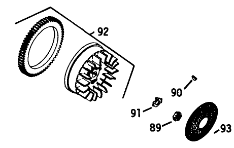 Engine Kohler Model No. K582qs Type No. Ps-36315 (continued) Flywheel-Group 13