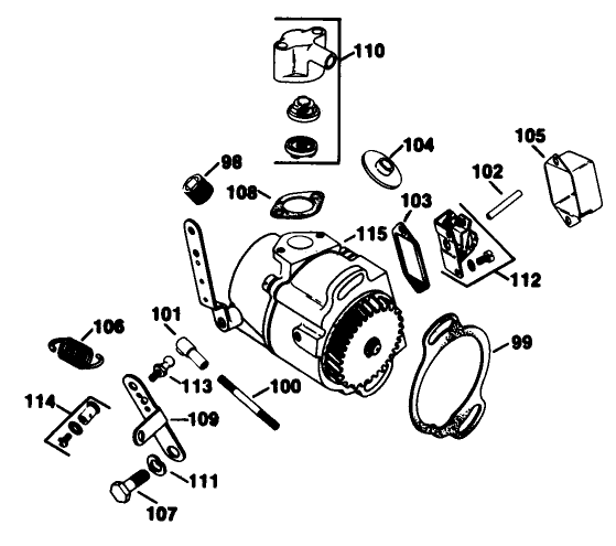 Engine Kohler Model No. K582qs Type No. Ps-36315 (continued) Govenor-Group 17