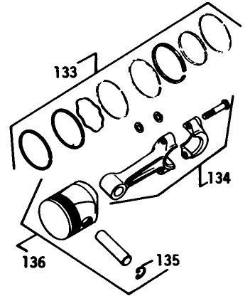 Engine Kohler Model No. K582qs Type No. Ps-36315 (continued) Piston & Rod-Group 22