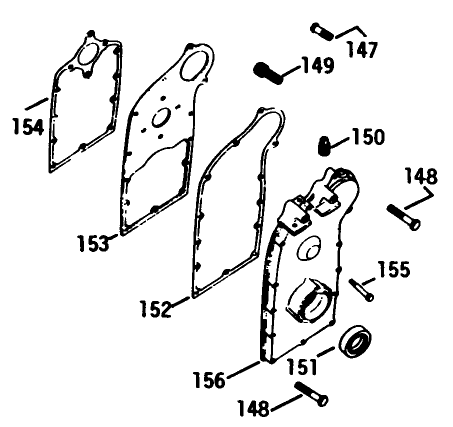 Engine Kohler Model No. K582qs Type No. Ps-36315 (continued) Gear Cover-Group 26