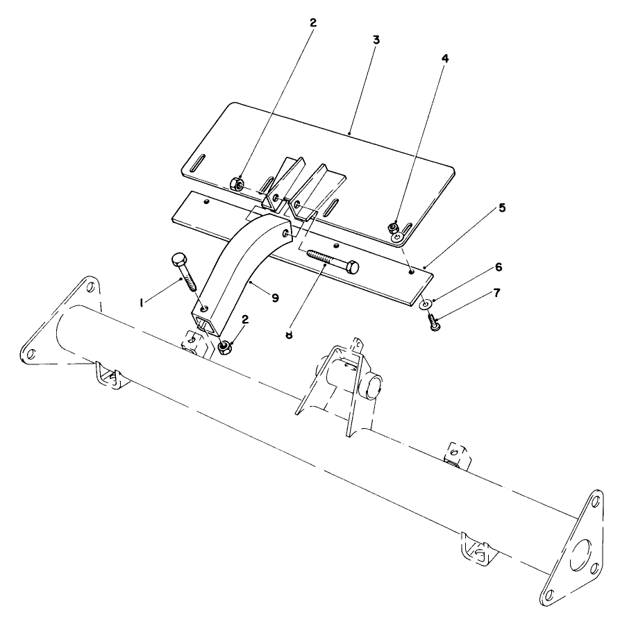 Grass Dispersion Shield Kit No. 51-0800 (optional) (5 & 7 Blade Reelmaster Model 01005 & 01007 Only)